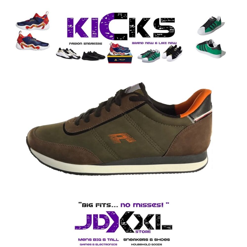 Fashion Olive Green/Brown running shoes